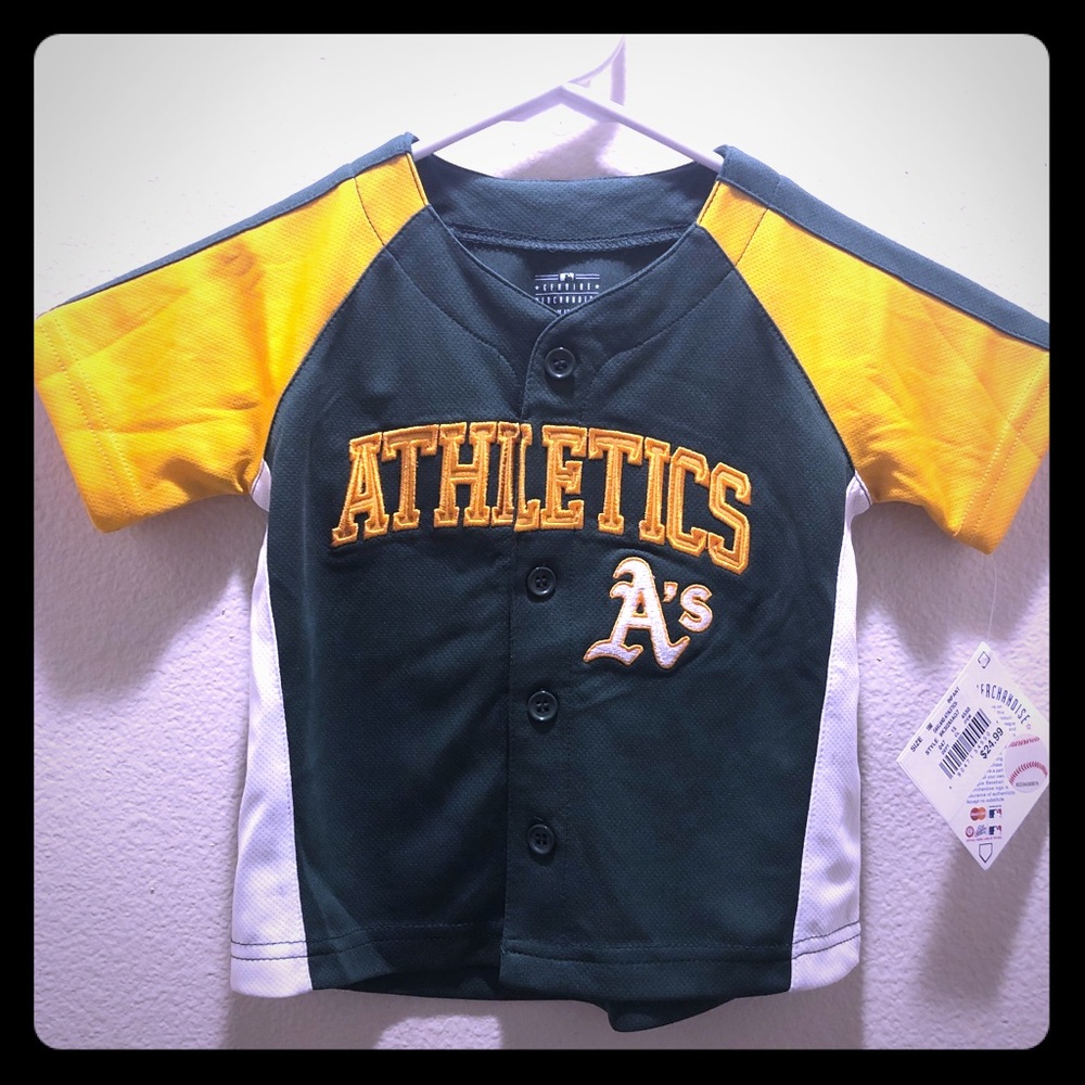NWT Oakland A’s Baseball Team Jersey Embroidered